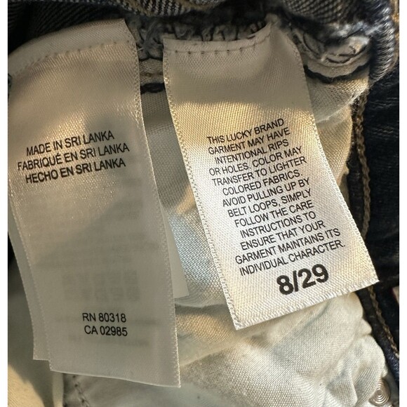 Lucky Brand Sweet Crop Jeans Mid Rise Women’s 8 (29) #1326 - Picture 8 of 10